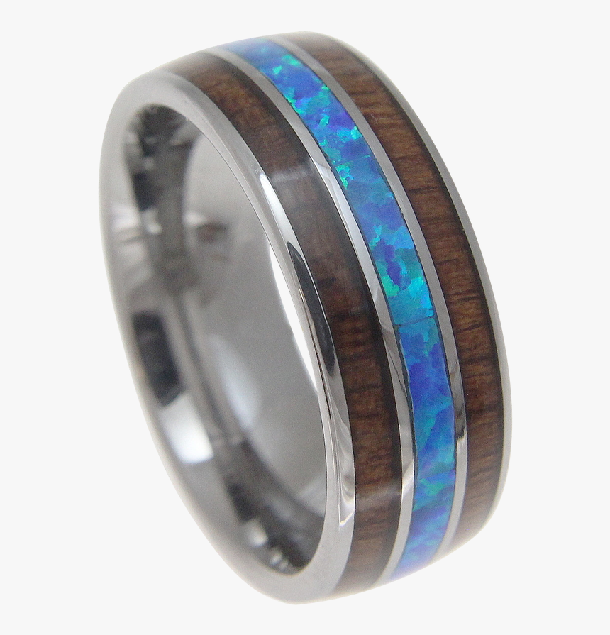 Wood Wedding Bands Blue, HD Png Download