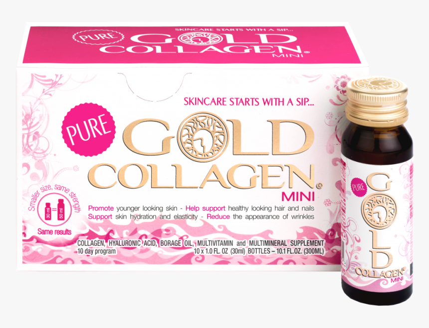 Us Mini Packshot - Pure Gold Collagen, HD Png Download