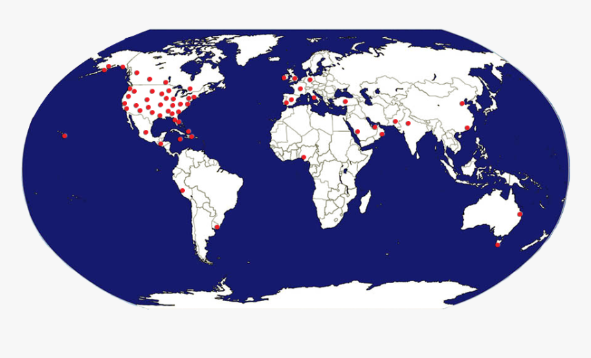 Kemco Systems, Inc - World Map With Canada Highlighted, HD Png Download