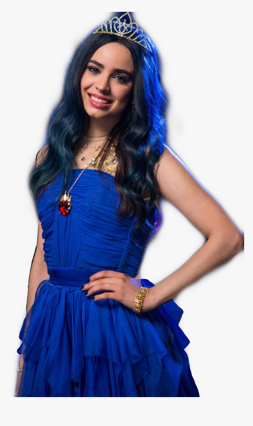 #sofiacarson #blue #evie #descendants, HD Png Download