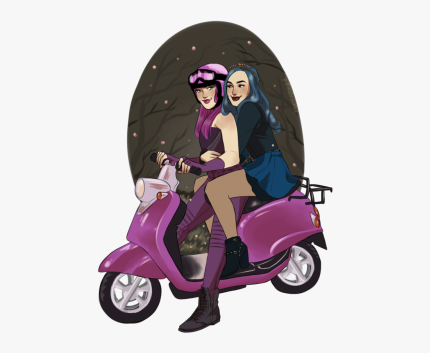 Mal And Evie Fan Art, HD Png Download