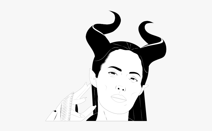 Maleficent - Free Maleficent Horns Vector, HD Png Download
