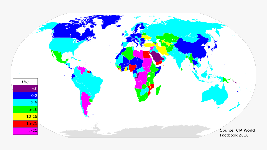 In 2016, Venezuela Had The Highest Annual Inflation - Countries By Fifa World Cup Wins, HD Png Download