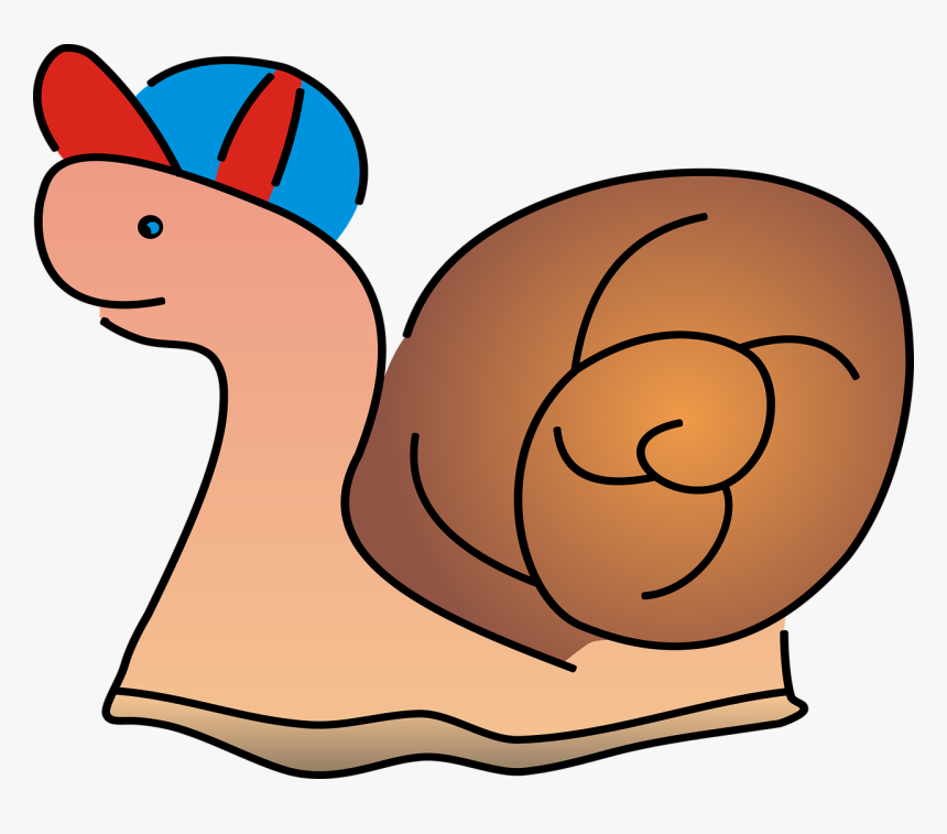 Snail Crawl Seashell Free Photo - Cartoon Kerang, HD Png Download