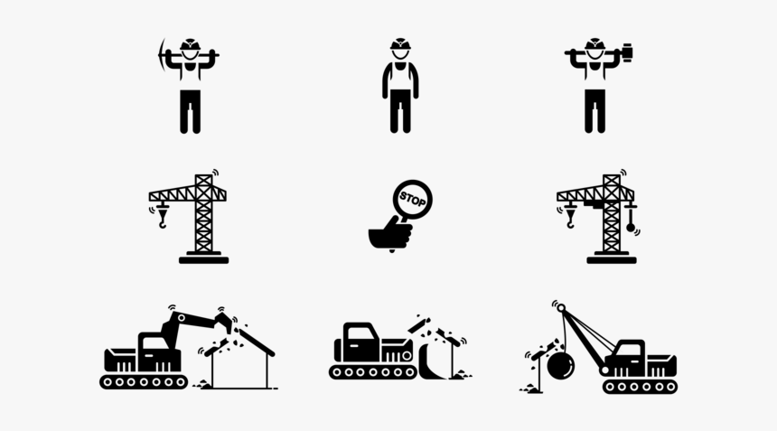Demolition Icons Vector, HD Png Download