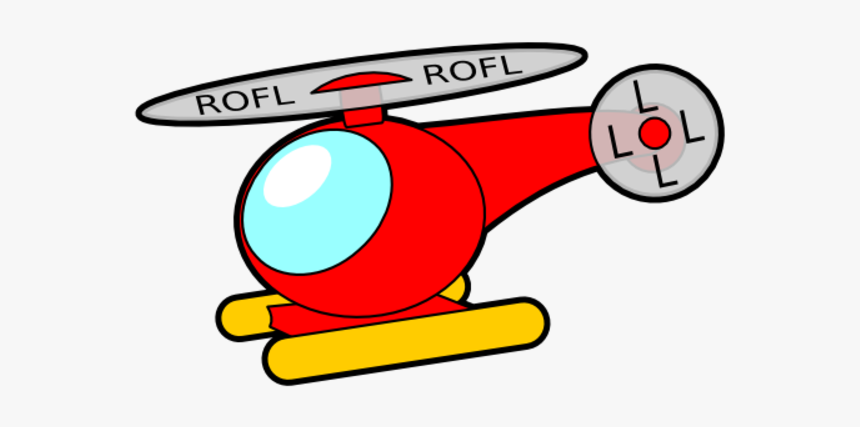 Rofl Rofl Lol Helicopter Yellow Mode Of Transport Clip - Helicopter Animated Png, Transparent Png