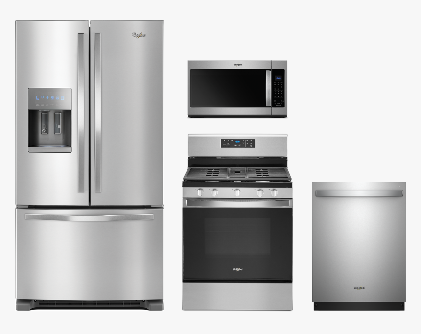 4 Piece White Kitchen Package Electric, HD Png Download