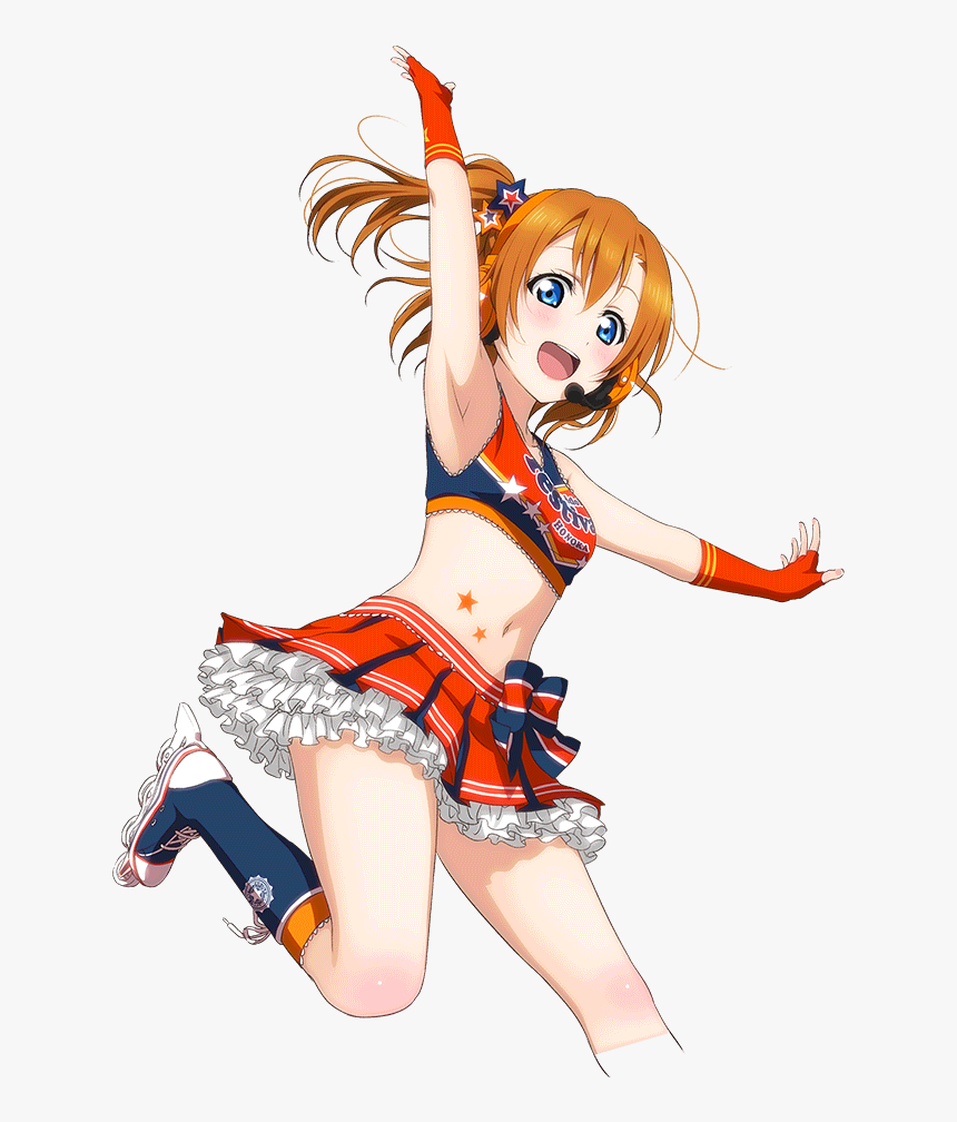 Cheerleader Love Live Honoka Transparent, HD Png Download