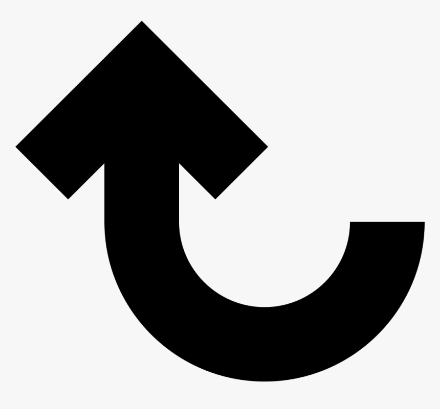 Arrow Up Curve - Arrow Shape Png, Transparent Png