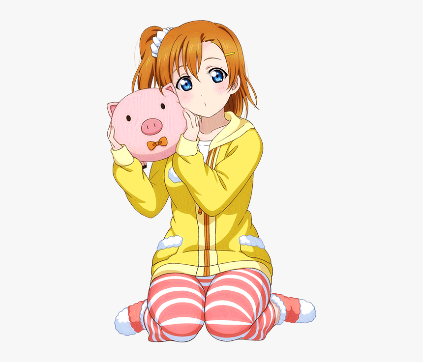 Honoka Kousaka With Pig, HD Png Download