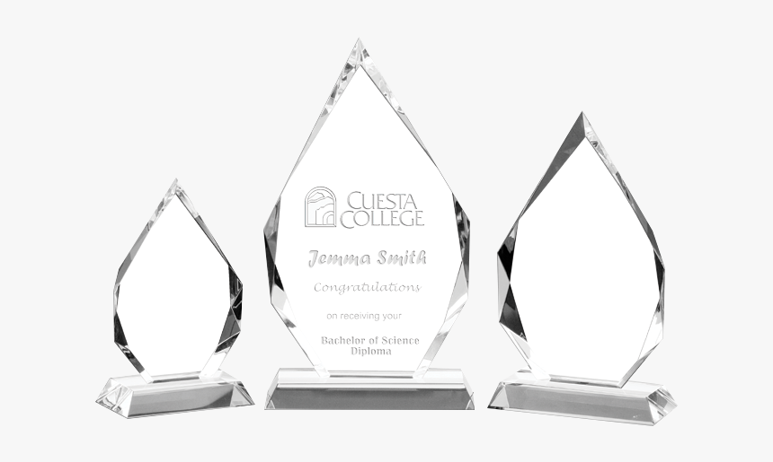 Trio Of Crystal Corporate Awards - Cuesta College, HD Png Download