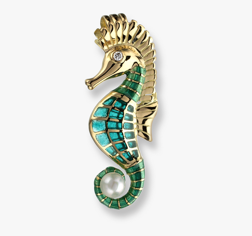 Nicole Barr Designs 18 Karat Gold Seahorse Necklace - Northern Seahorse, HD Png Download
