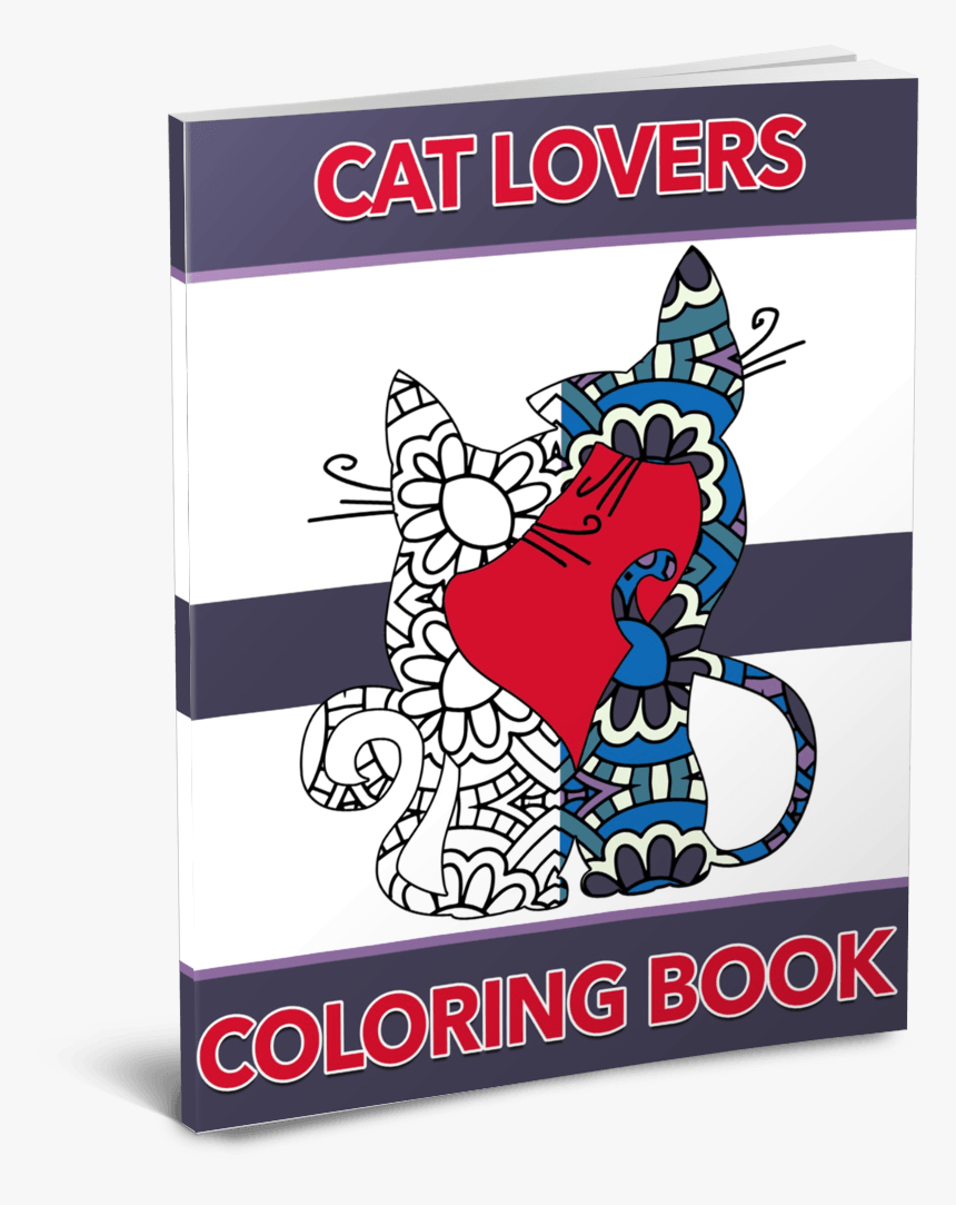 Cat Lovers Coloring Pack By Shawn Hansen - Cartoon, HD Png Download