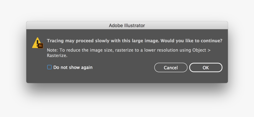Large Image Warning - Photoshop Cc Error Prompt, HD Png Download