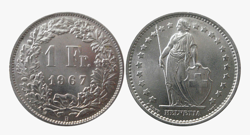 1 Franc 1967 Ag 835 - 1 2 Fr 1982, HD Png Download
