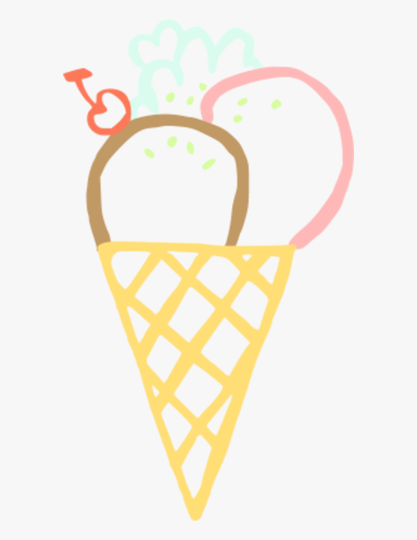 Transparent Ice Cream Cones Clipart - Ice Cream Cone Clip Art, HD Png Download