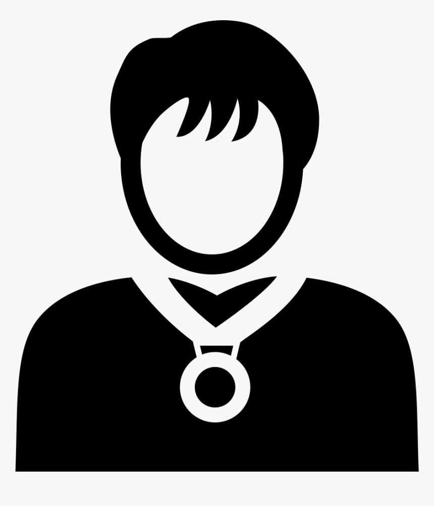 Person With Medal Necklace - Icon, HD Png Download
