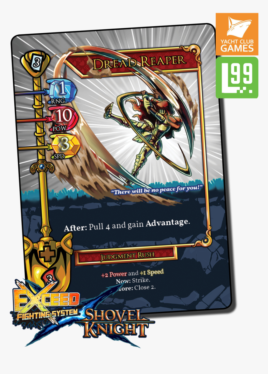 Exceed Card Previews - Shovel Knight Card Game Exceed, HD Png Download