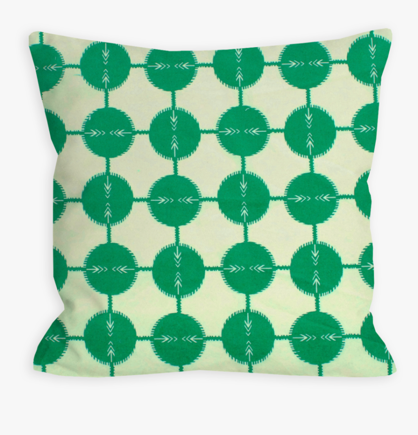 Confident Green Abstract Dots Pillow - Round Shape Stickers, HD Png Download