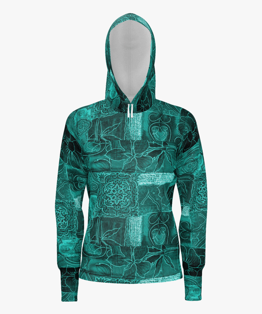 Green Abstract Pattern Hoodie - Hoodie, HD Png Download