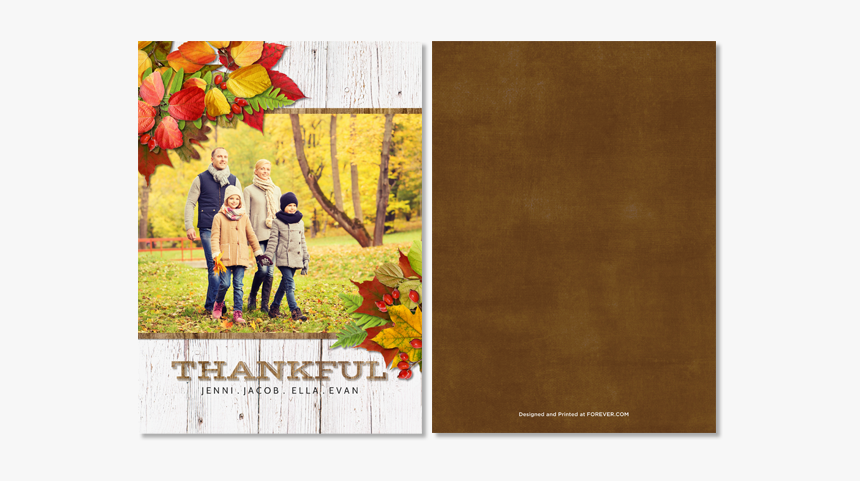 Simply Thankful Card - Family Autumn Tour, HD Png Download