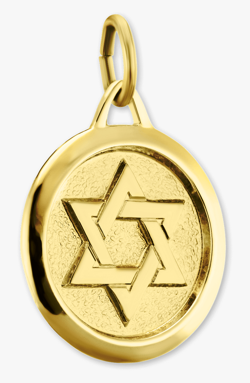 Sterling Silver Star Of David Medallion - Locket, HD Png Download