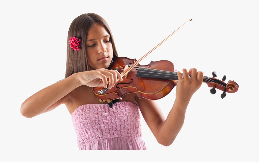 Violin , Png Download - Girls Is Plaing Violin, Transparent Png