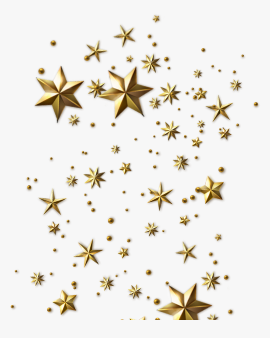 #star #stars #gold #christmas - Motif, HD Png Download