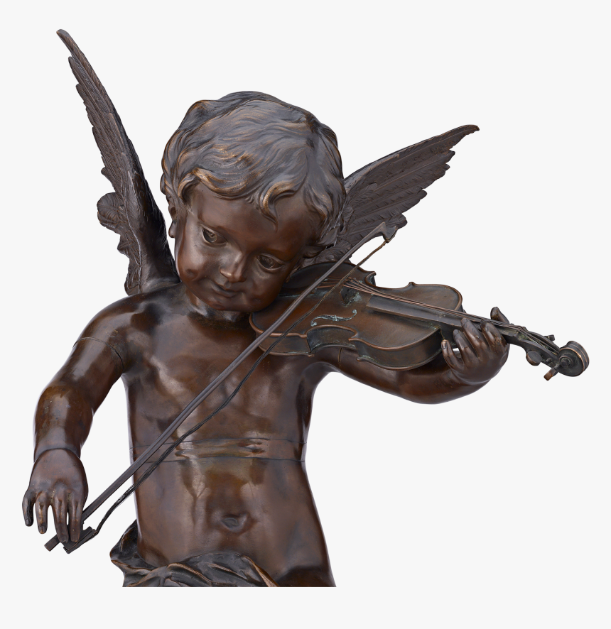 Ange Jouant Du Violin By Gaston Leroux - Statue, HD Png Download