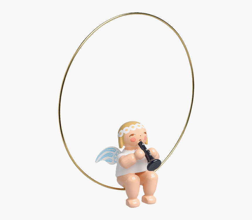 Christmas Tree Angel In Ring With Clarinet - Baby, HD Png Download