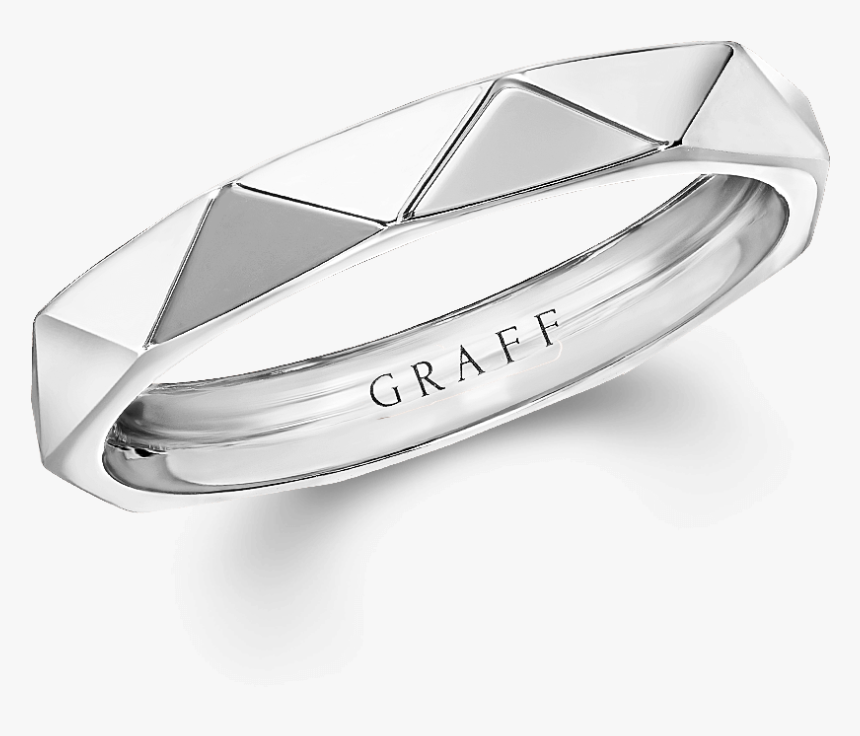 A Laurence Graff Signature Ring In White Gold Rgr447 - Titanium Ring, HD Png Download