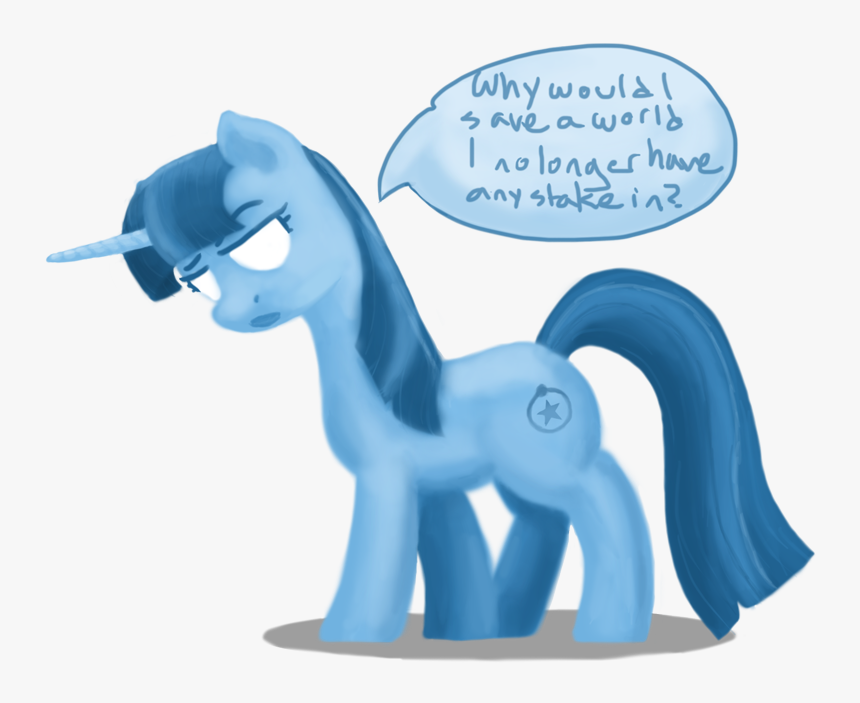 Why Woul Twilight Sparkle Pony Doctor Manhattan Blue - Dr Manhattan And Mlp, HD Png Download