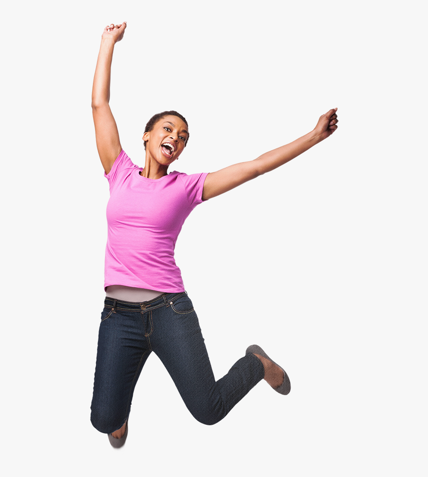 Get The Refund You Deserve - Jumping Woman Png, Transparent Png