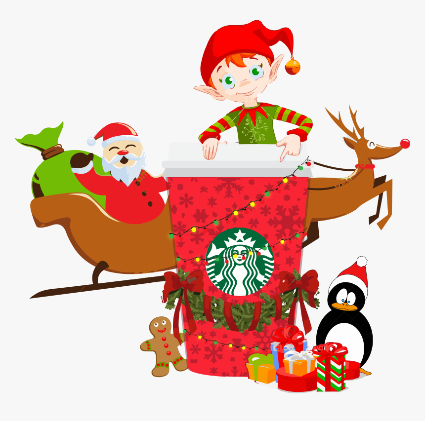 Indeed, It’s Just A Cup - Santa S Sleigh Illustration, HD Png Download