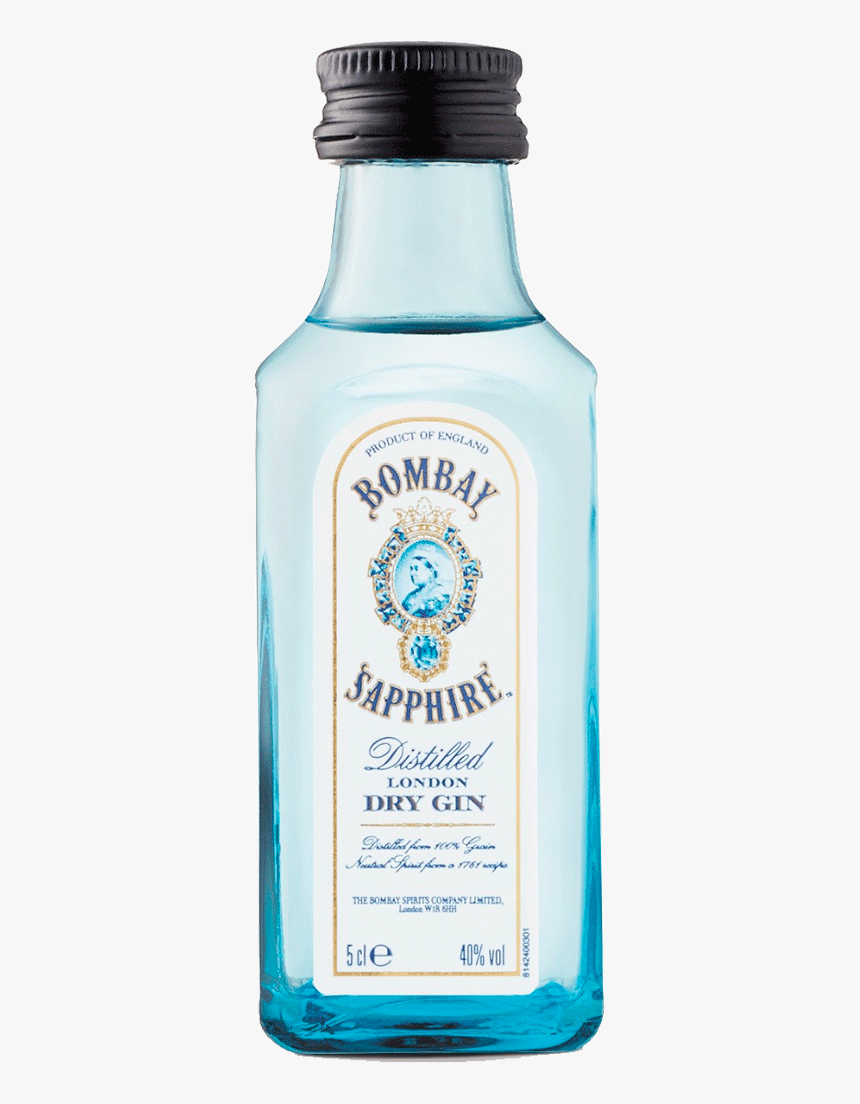 Bombay Sapphire Gin 50 Ml - Water Bottle, HD Png Download