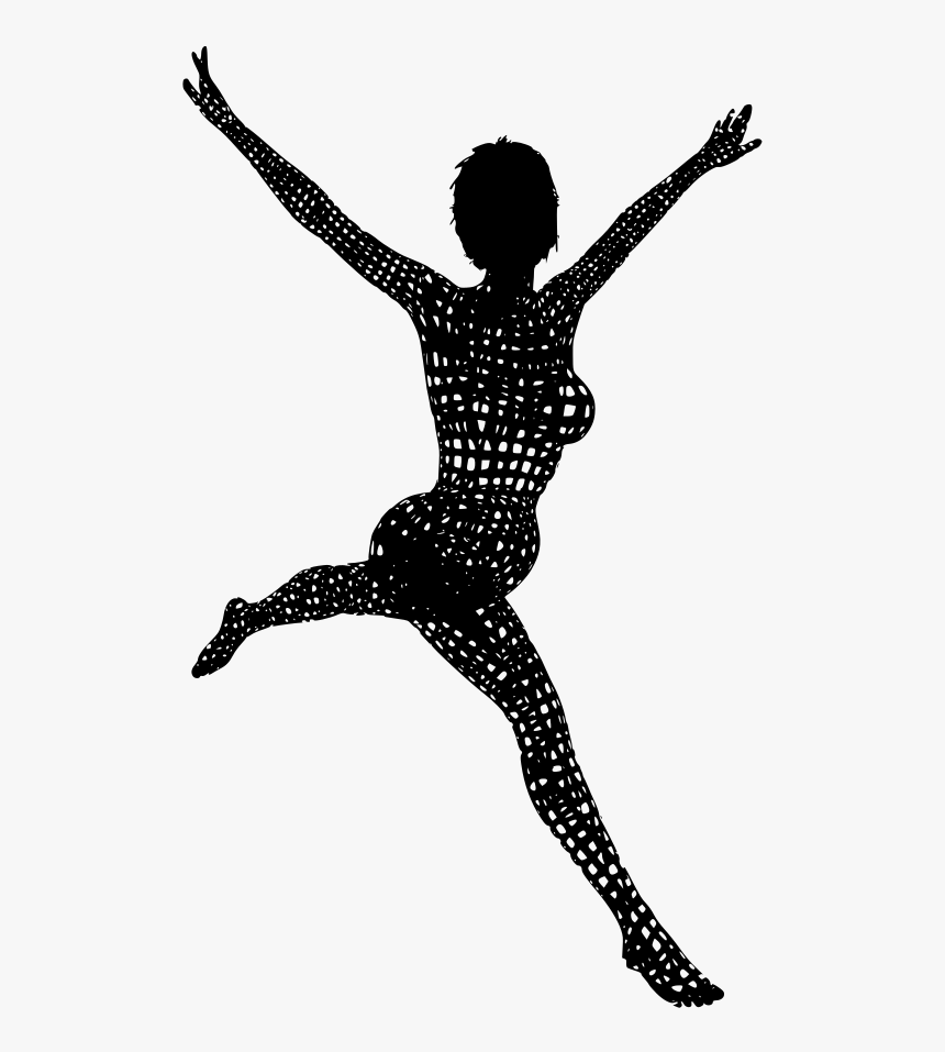 Woman Jumping Png, Transparent Png