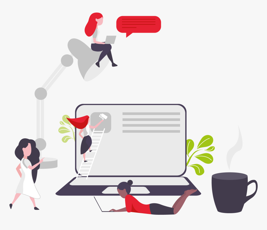 Women In Startup Illustration Designed By Artenpik - Cartoon, HD Png Download