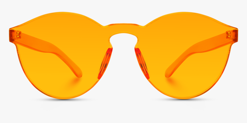 orange transparent sunglasses