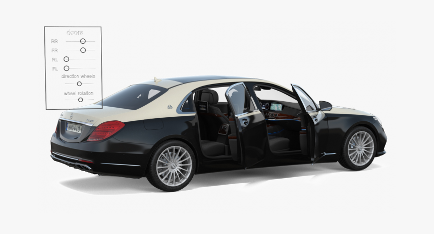 Mercedes Benz S Class Maybach Rigged Royalty Free 3d - Maybach 62, HD Png Download