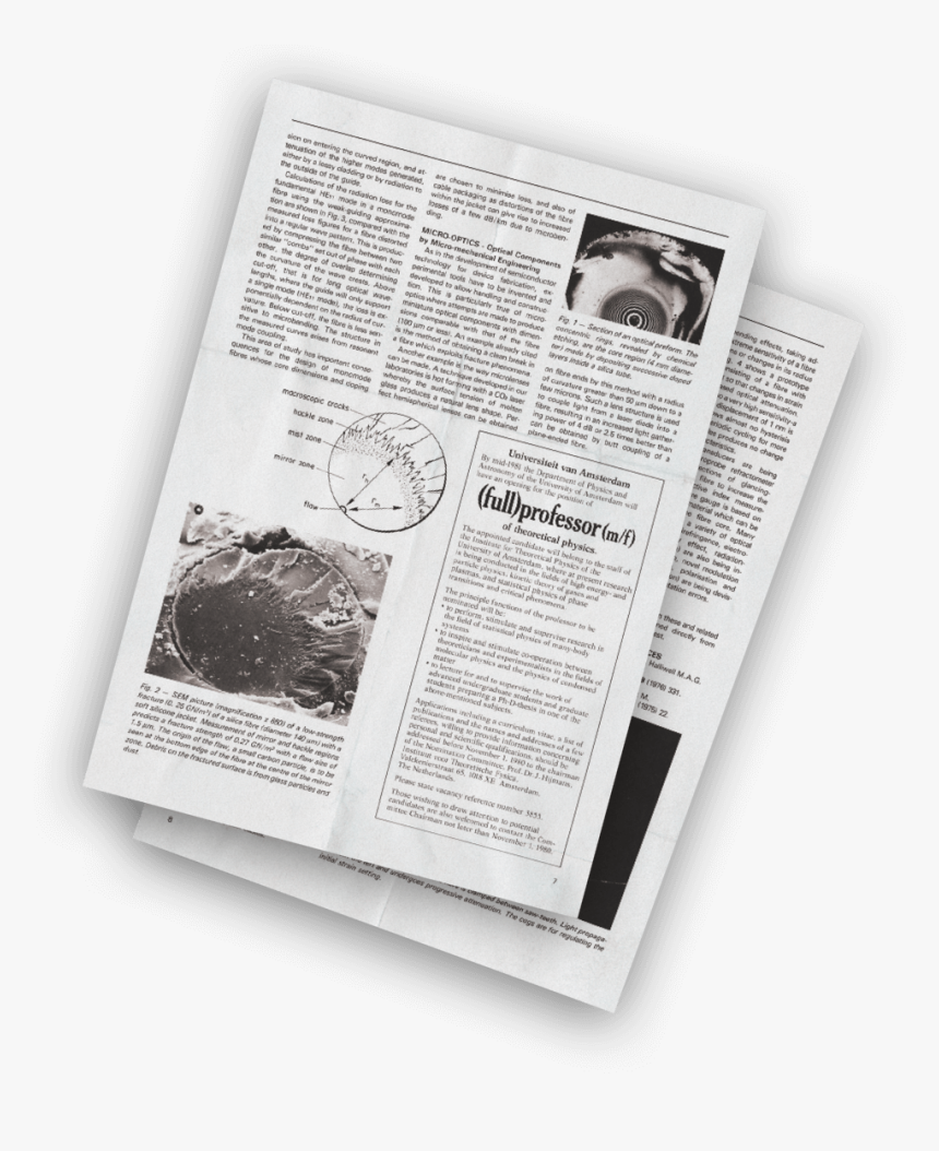 Fiber Optics Patent - Newsprint, HD Png Download