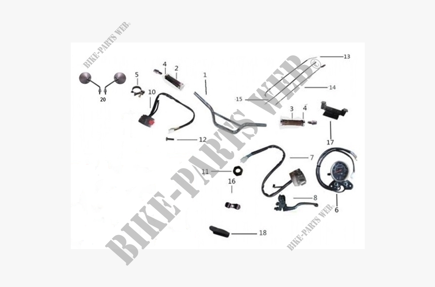 Manillar / Velocímetro Para Mash Two Fifty Euro4 250 - Aerobic Kickboxing, HD Png Download