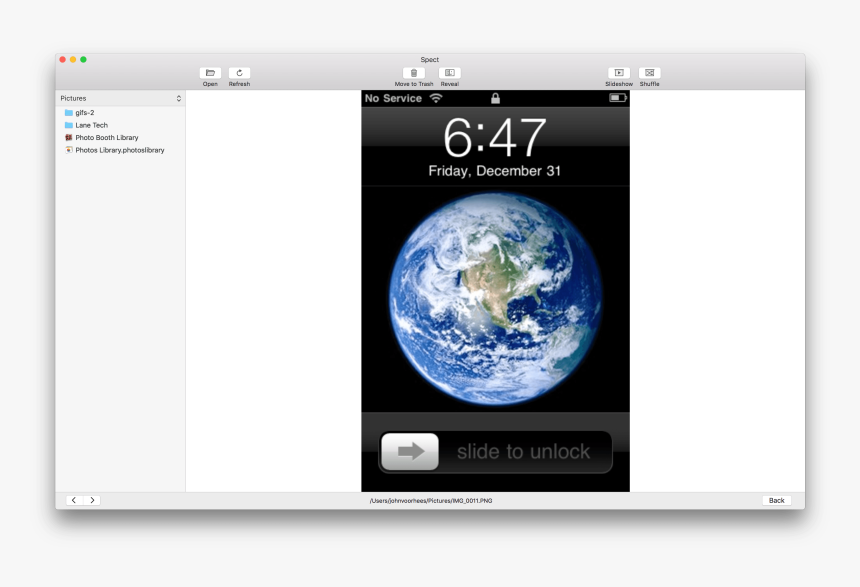 Previewing An Image In Spect - Iphone 2, HD Png Download