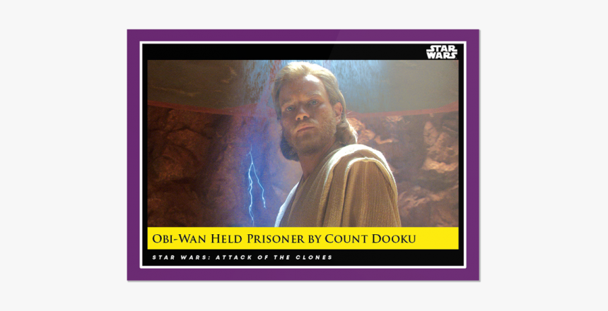 Obi Wan Held Prisoner By Count Dooku - Photo Caption, HD Png Download