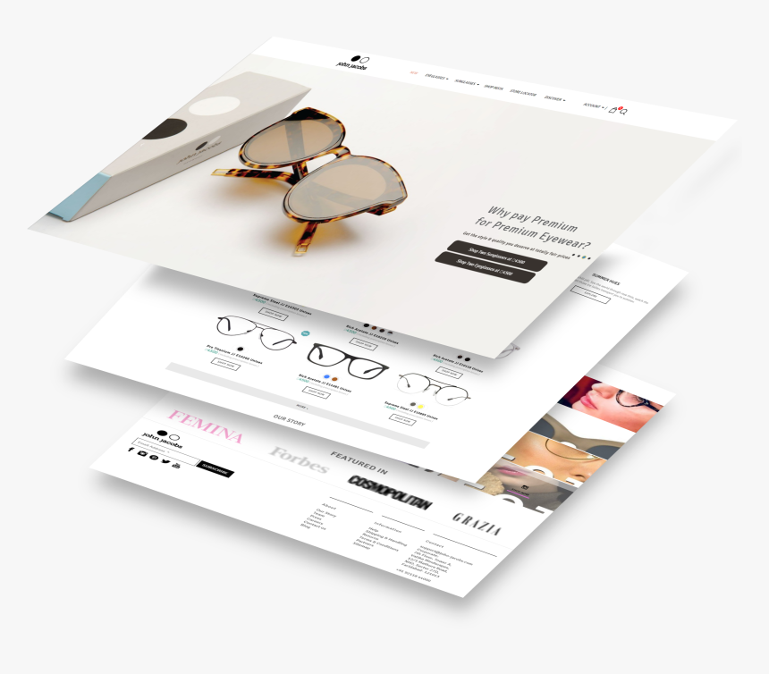 John Jacobs Eyewear 
 Src //cdn - Brochure, HD Png Download