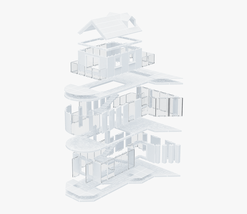 Arckit Build 3d Assets - House, HD Png Download