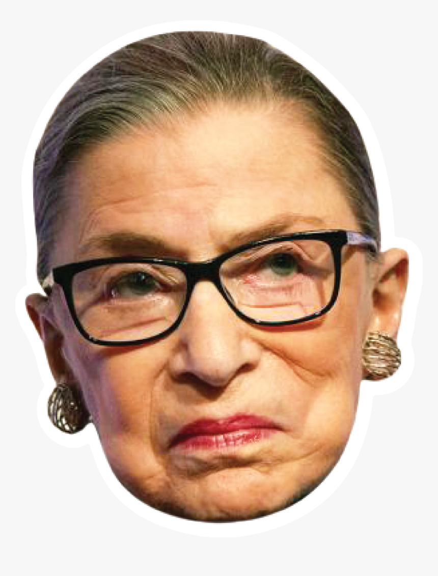 Ruth Bader Ginsburg Head Sticker - Ruth Bader Ginsburg Alive, HD Png Download