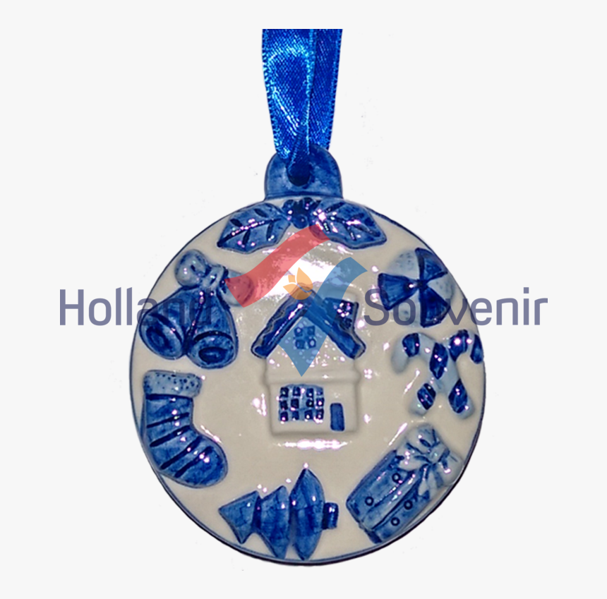 Christmas Ornament 3d Delft House - Pendant, HD Png Download