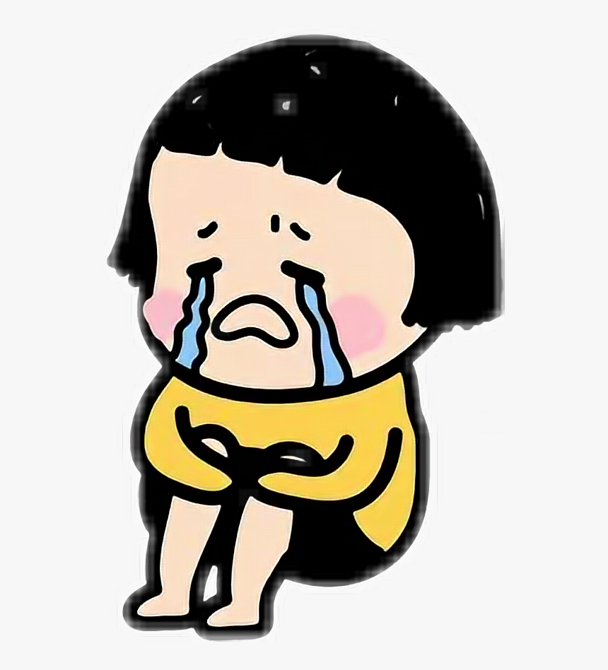 #mesenger #sticker #facebook #kawaii #sad #lh #holk - Mim Sticker, HD Png Download