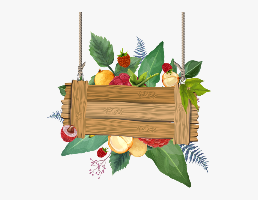 Beautiful Watercolor Tropical Summer Fruits, Tropical, - Wooden Hanging Png, Transparent Png