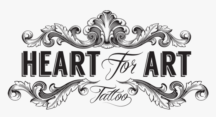 Heart With Banner Tattoo Designs Desktop Backgrounds - Tattoo Shop Logo Png, Transparent Png